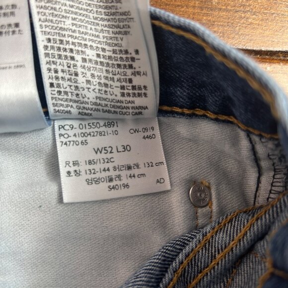 2 Pair Levis 550 Mens Relaxed Fit Classic Jeans 5 Pocket Big & Tall Denim 52x30 - Picture 5 of 9